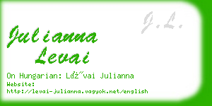 julianna levai business card